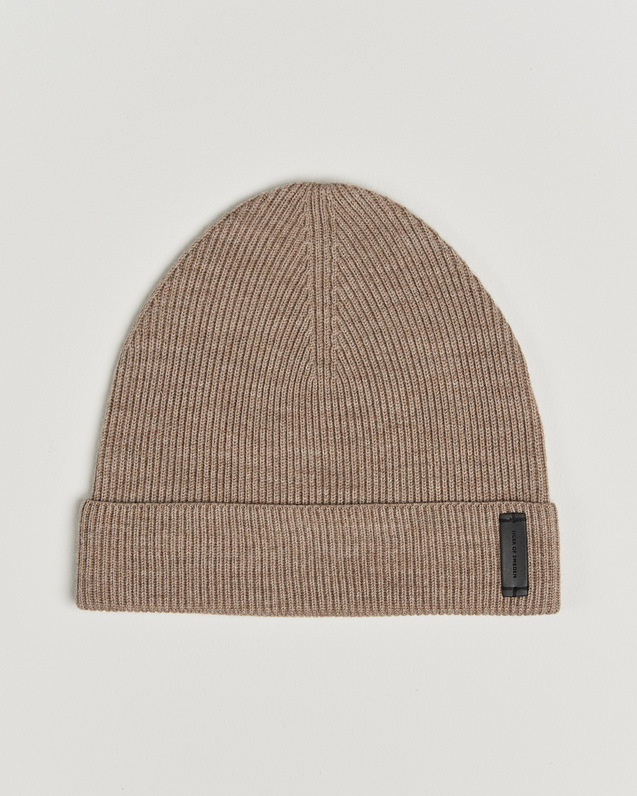 Homme | Tiger of Sweden Caldu Wool Beanie Beige Melange | Tiger of Sweden | Caldu Wool Beanie Beige Melange