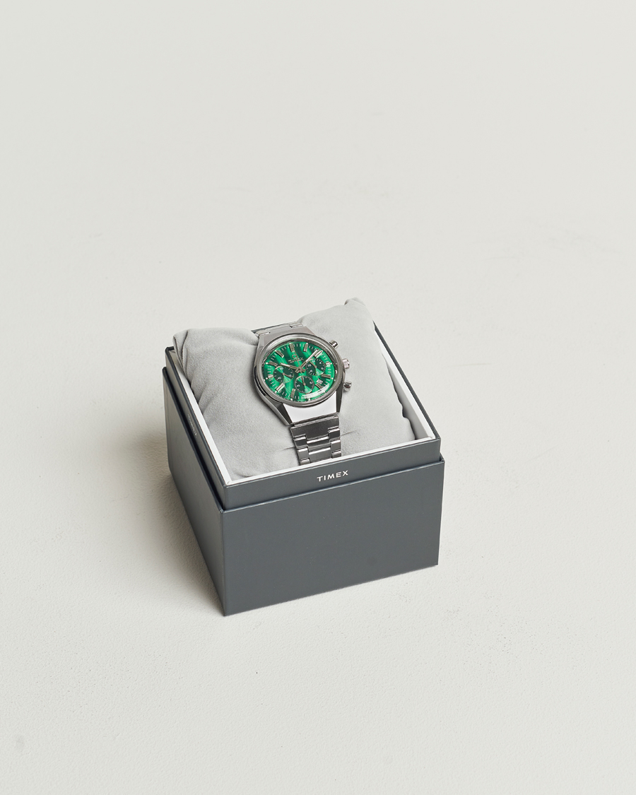Homme | Timex Q Timex Falcon Eye Chronograph 40mm Green Dial | Timex | Q Falcon Eye Chronograph 40mm Green Dial