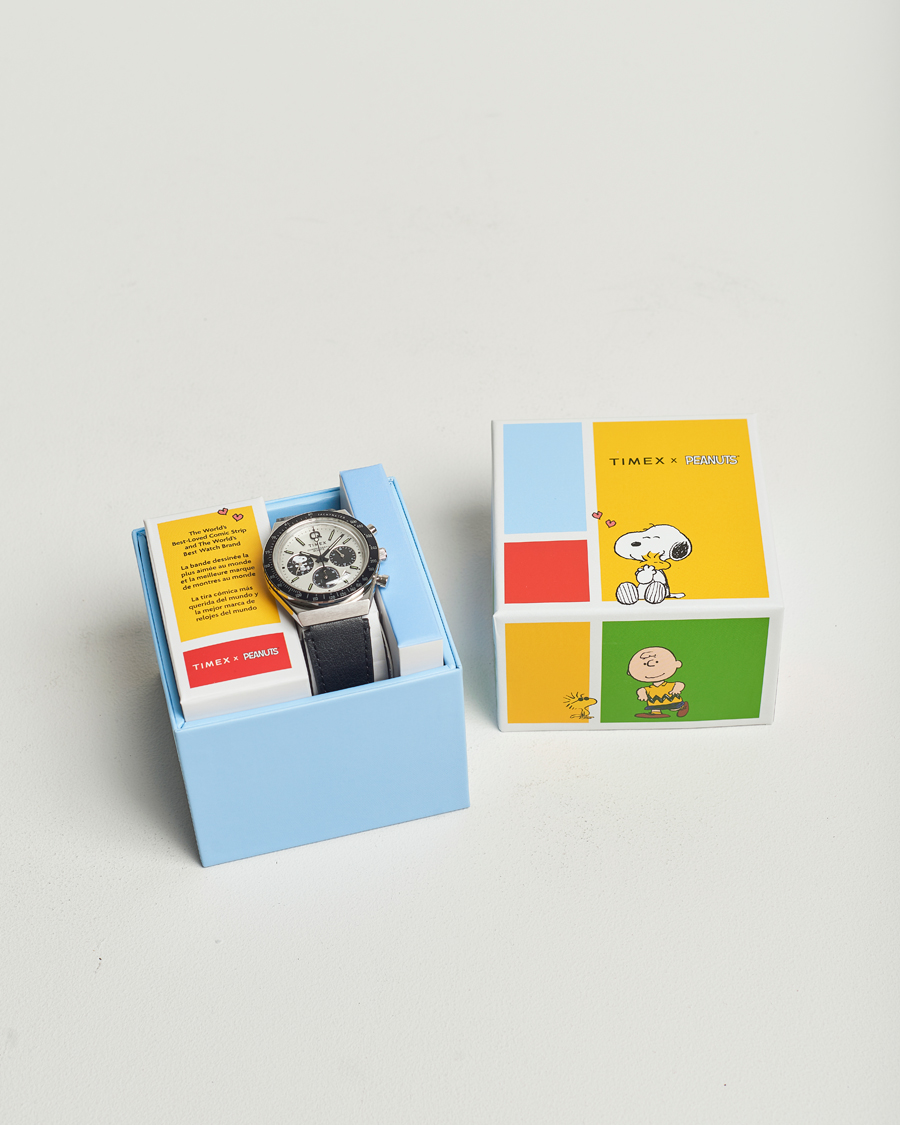 Homme | Timex Q Timex Snoopy Chronograph 40mm White Dial | Timex | Q Snoopy Chronograph 40mm White Dial