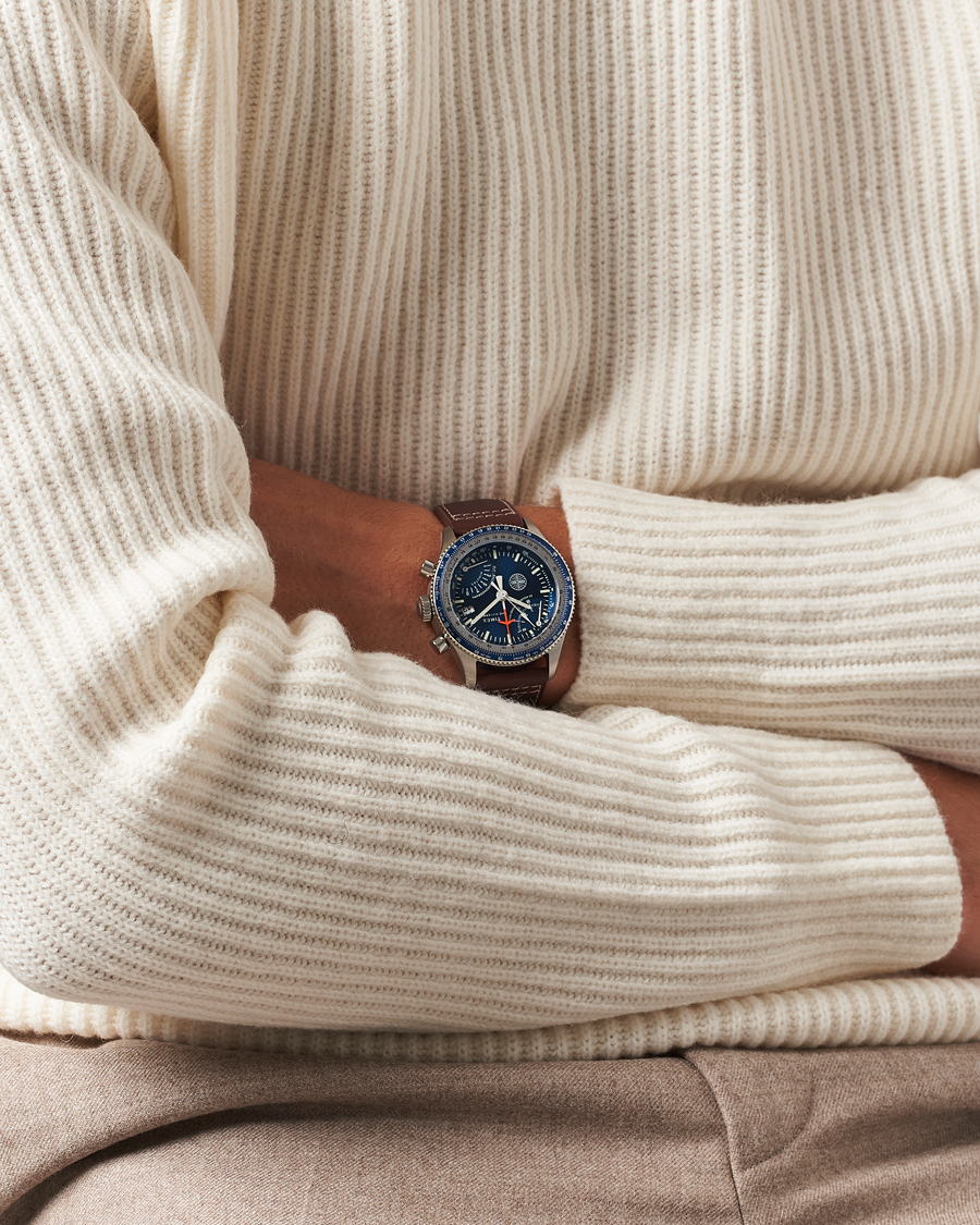Homme | Timex Pan Am Flyback Chronograph 43mm Blue Dial | Timex | Pan Am Flyback Chronograph 43mm Blue Dial