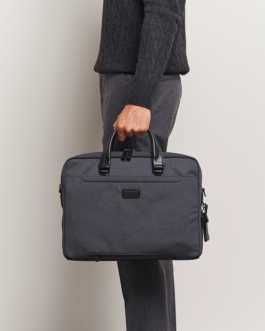 Homme | TUMI Harrison Avondale Top Zip Brief Dark Charcoal | TUMI | Harrison Avondale Top Zip Brief Dark Charcoal