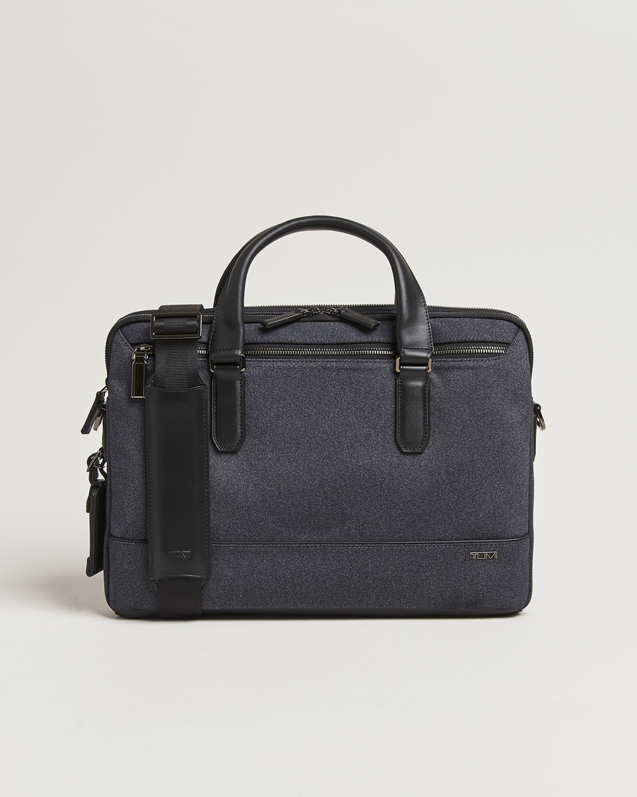 Homme | TUMI Harrison Sycamore Slim Briefcase Dark Charcoal | TUMI | Harrison Sycamore Slim Briefcase Dark Charcoal