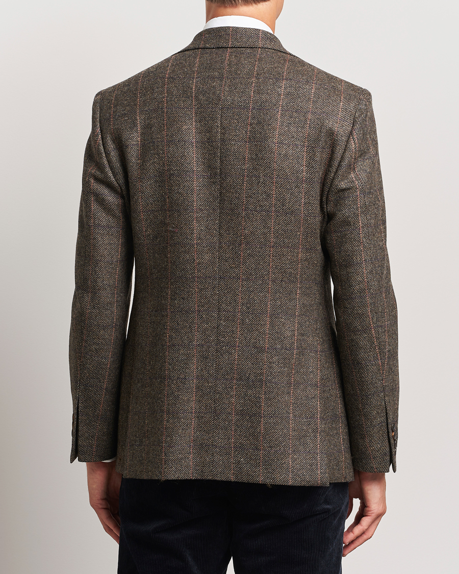 Homme | Blazers | Walker Slater | Edward Lambswool Windowpane Blazer Brown
