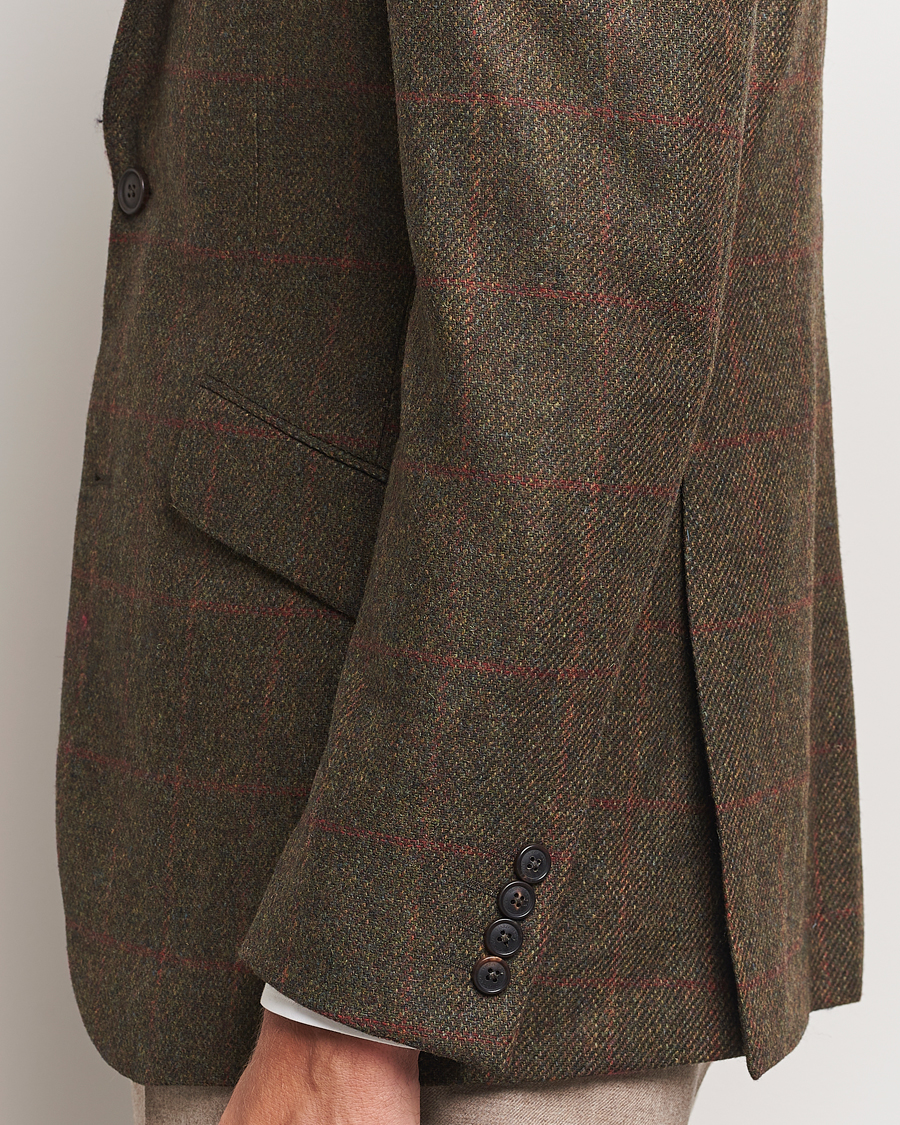 Homme | Blazers | Walker Slater | Edward Lambswool Windowpane Blazer Green