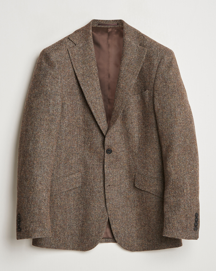 Homme | Blazers | Walker Slater | Edward Wool Donegal Blazer Brown