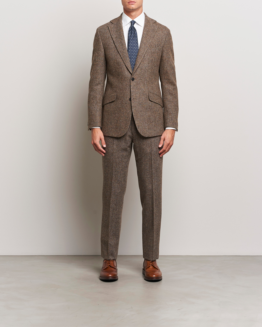 Homme | Blazers | Walker Slater | Edward Wool Donegal Blazer Brown
