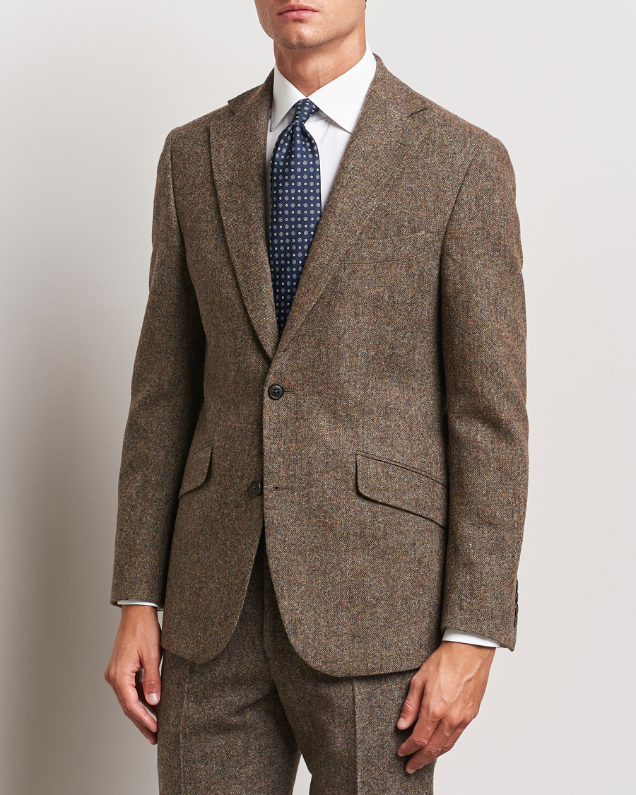 Homme | Blazers | Walker Slater | Edward Wool Donegal Blazer Brown