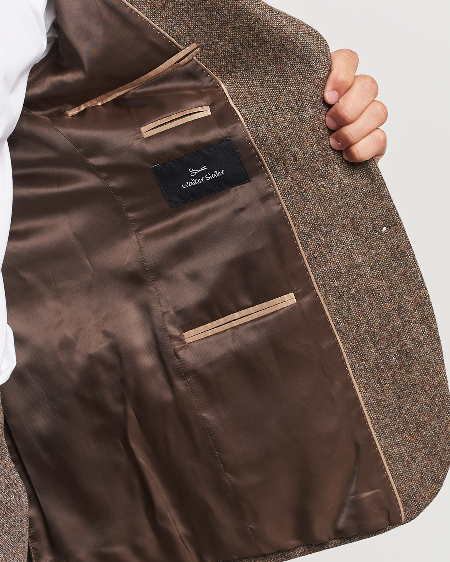 Homme | Blazers | Walker Slater | Edward Wool Donegal Blazer Brown