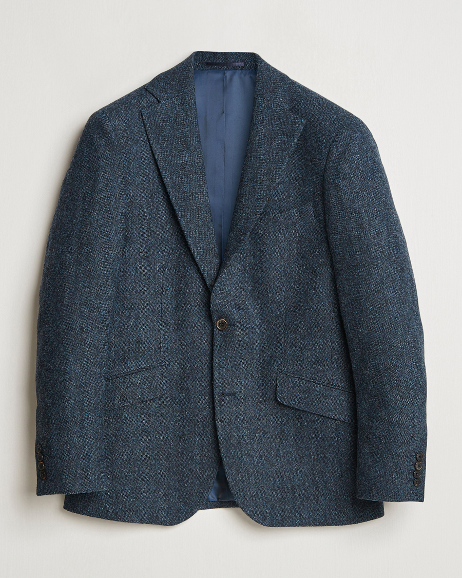 Homme | Blazers | Walker Slater | Edward Wool Donegal Blazer Navy