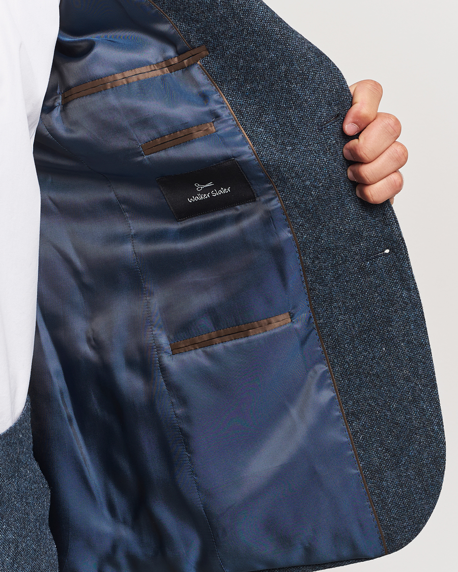 Homme | Blazers | Walker Slater | Edward Wool Donegal Blazer Navy