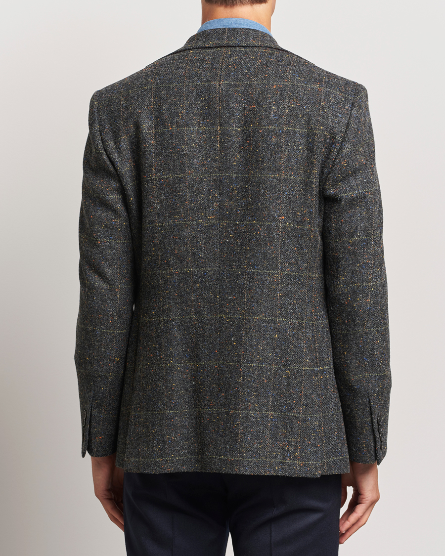 Homme | Blazers | Walker Slater | Edward Wool Donegal Windowpane Blazer Dark Grey