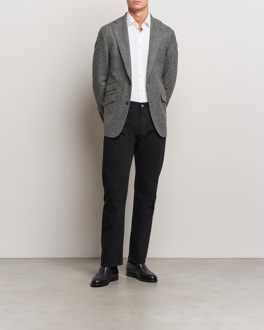 Homme | Blazers | Walker Slater | Edward Lambswool Pepita Blazer Grey/Black