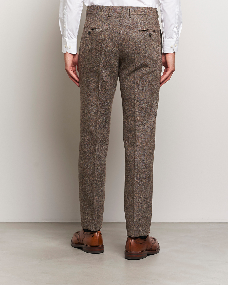 Homme | Pantalons | Walker Slater | Edward Wool Donegal Trousers Brown