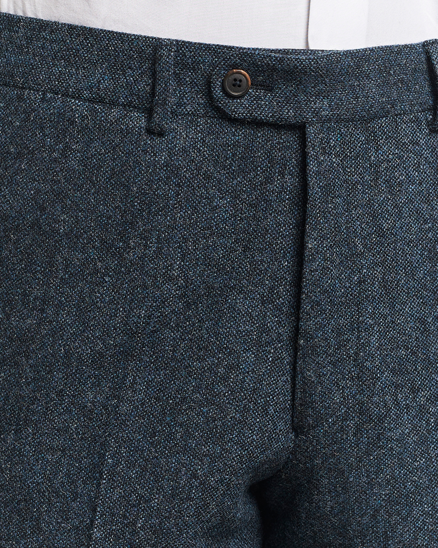 Homme | Pantalons | Walker Slater | Edward Wool Donegal Trousers Navy