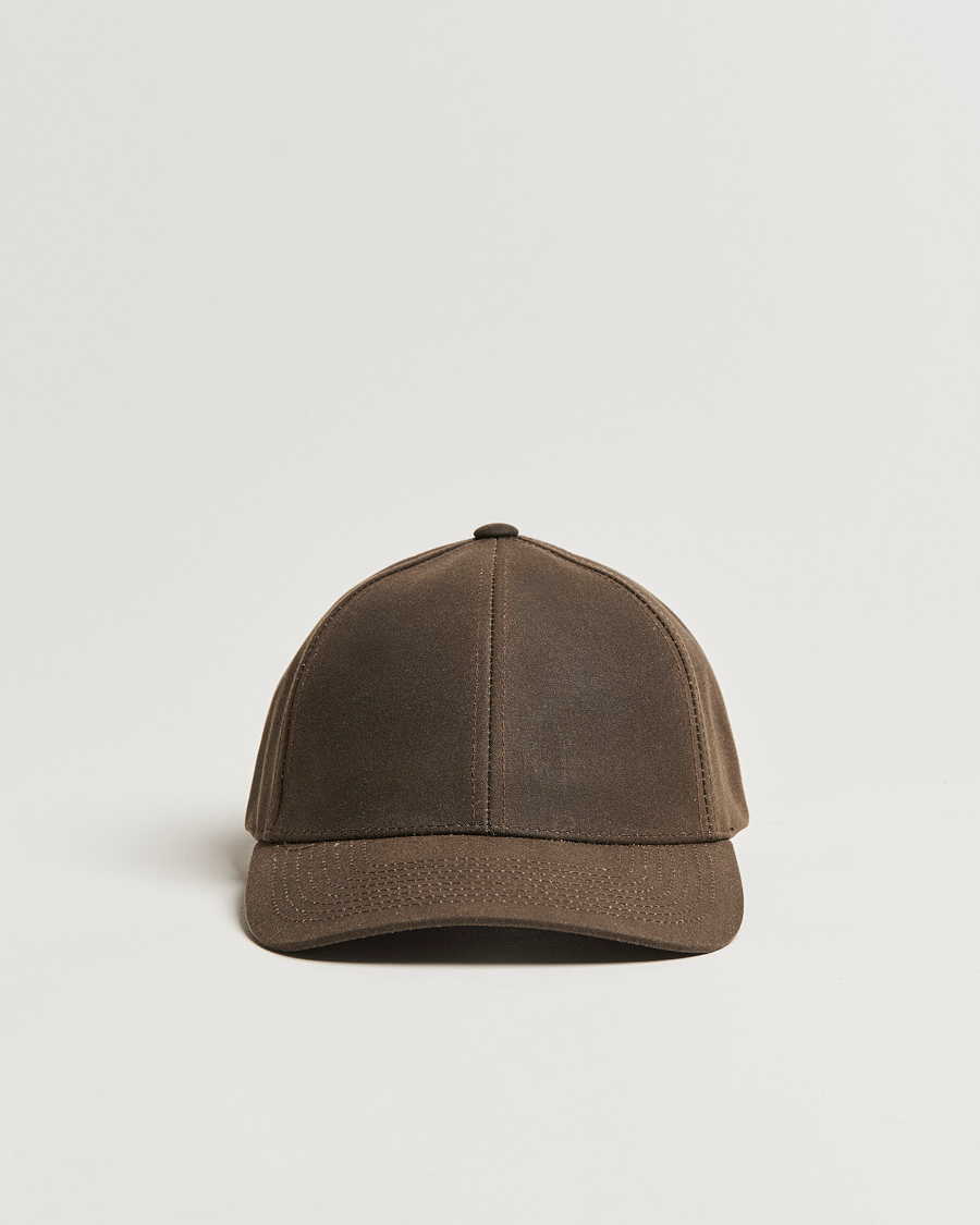 Homme | Varsity Headwear Oilskin Baseball Cap Chestnut Brown | Varsity Headwear | Oilskin Baseball Cap Chestnut Brown