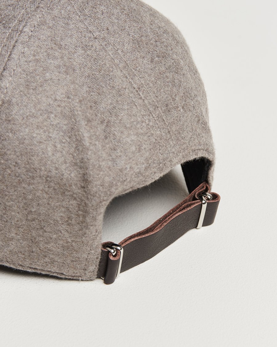 Homme | Bobs Et Casquettes | Varsity Headwear | Cashmere Baseball Cap Marbel Beige