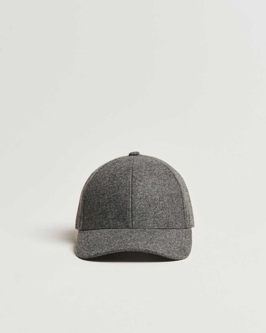 Homme | Bobs Et Casquettes | Varsity Headwear | Cashmere Baseball Cap Flint Grey