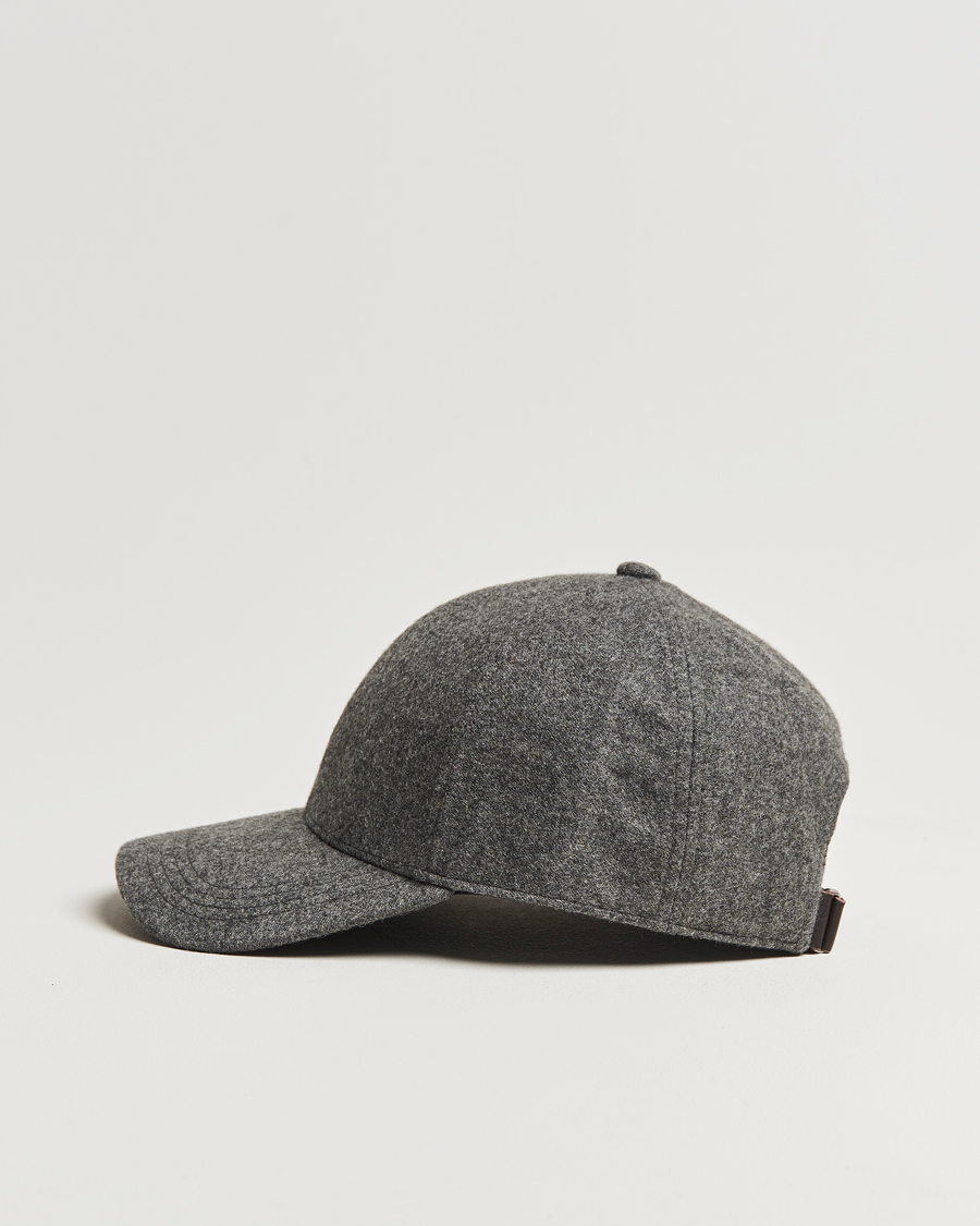 Homme | Bobs Et Casquettes | Varsity Headwear | Cashmere Baseball Cap Flint Grey