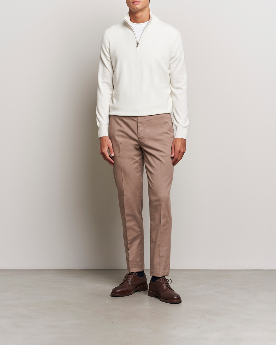 Homme | Pulls Et Tricots | Brunello Cucinelli | 2 Ply Cashmere Half Zip Panama