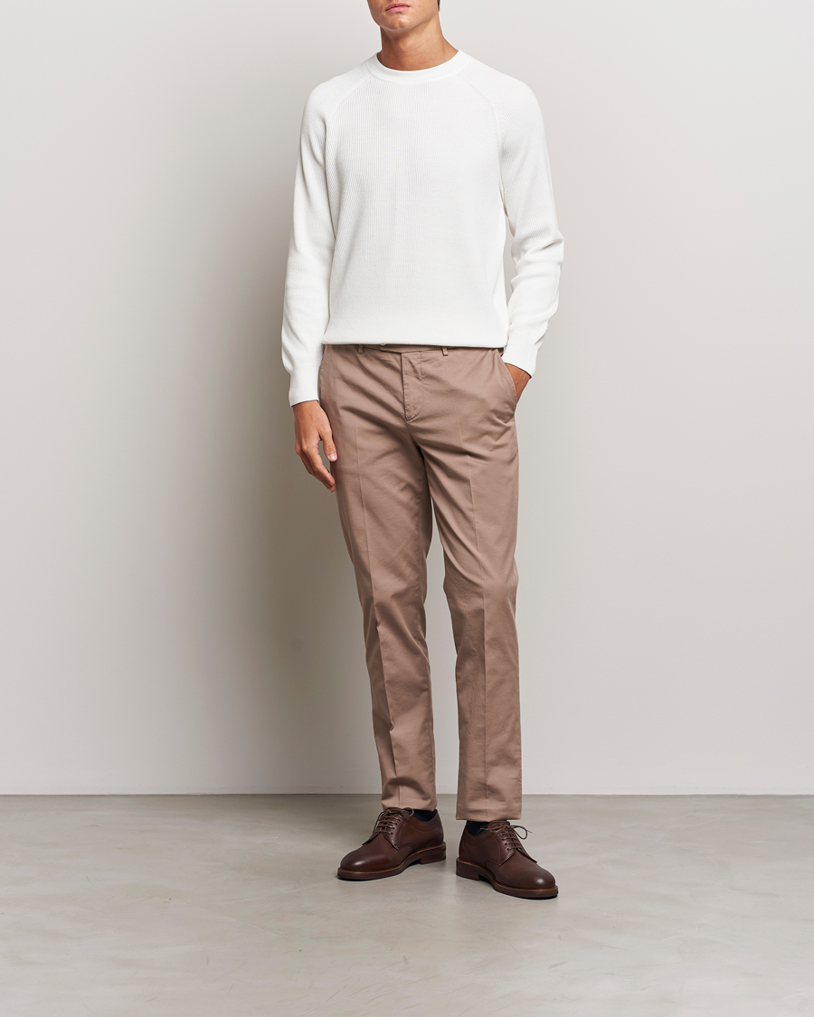 Homme | Pulls Et Tricots | Brunello Cucinelli | Cotton Rib Crew Neck Panama