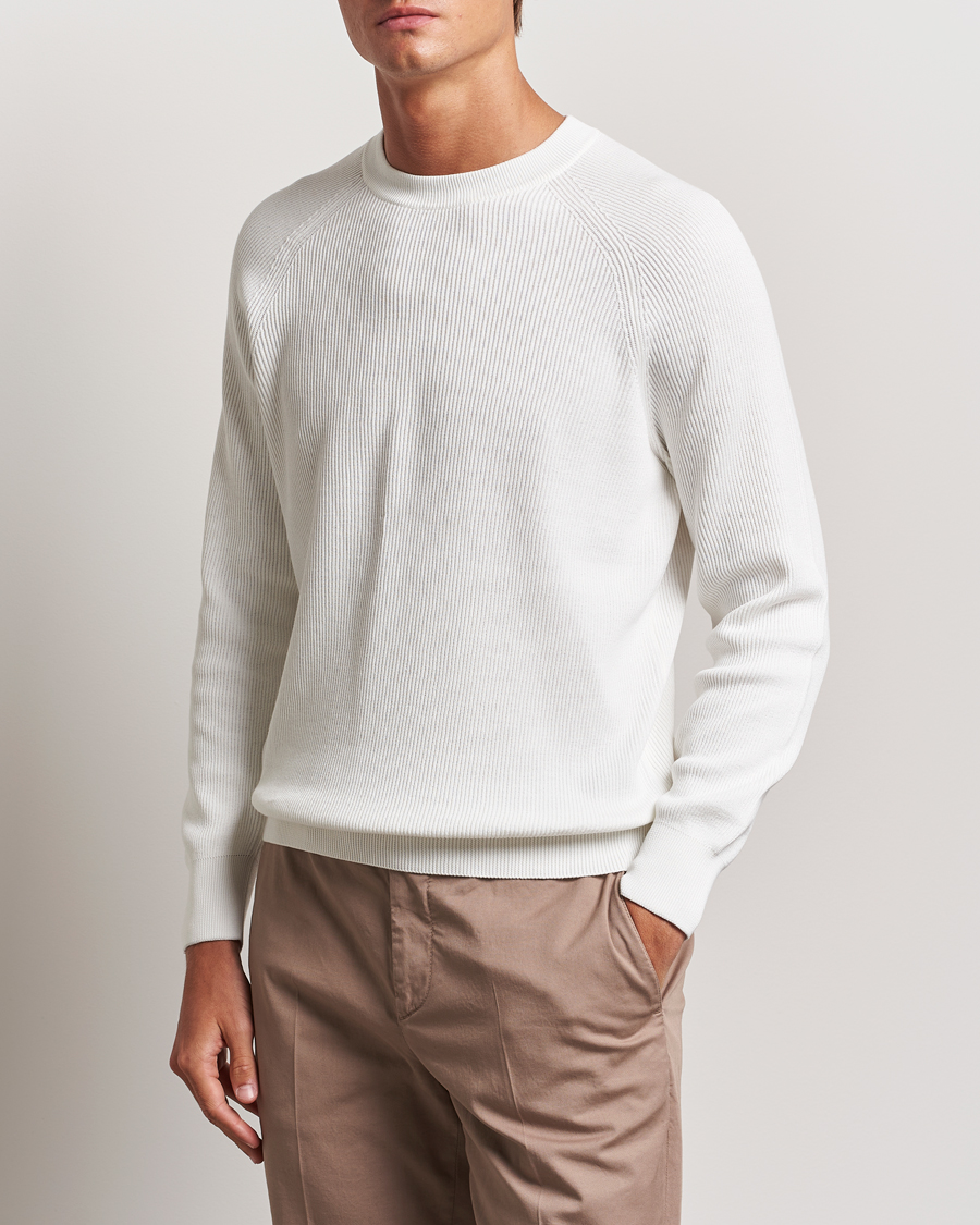 Homme | Pulls Et Tricots | Brunello Cucinelli | Cotton Rib Crew Neck Panama