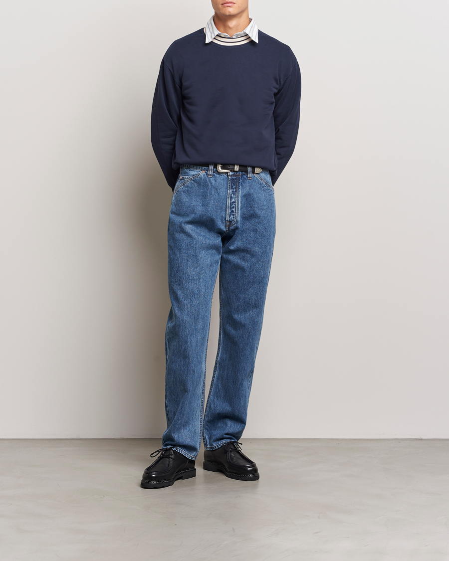 Homme | Pantalons | Drake's | 5-Pocket Japanese Selvedge Jeans Bleach