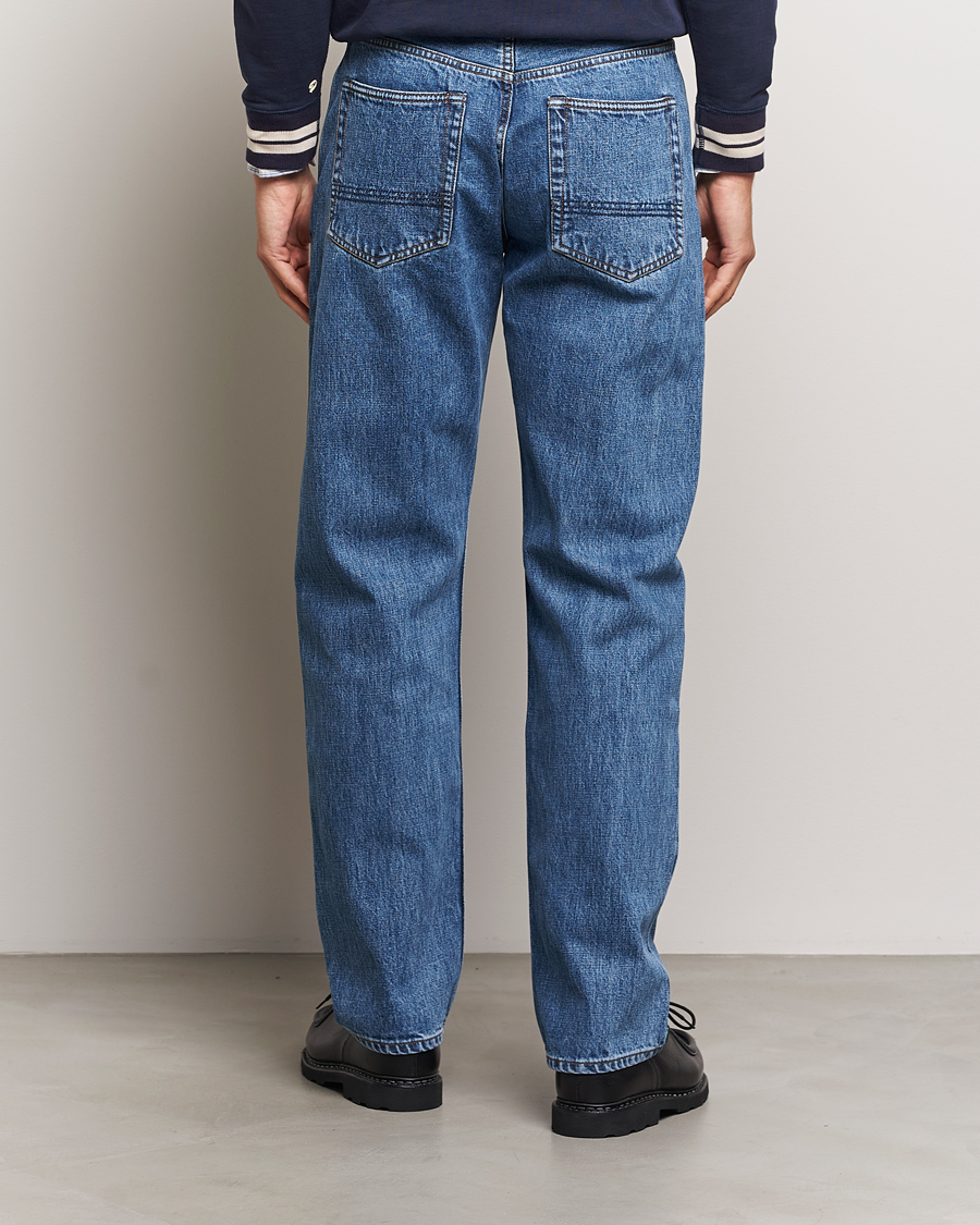 Homme | Pantalons | Drake's | 5-Pocket Japanese Selvedge Jeans Bleach