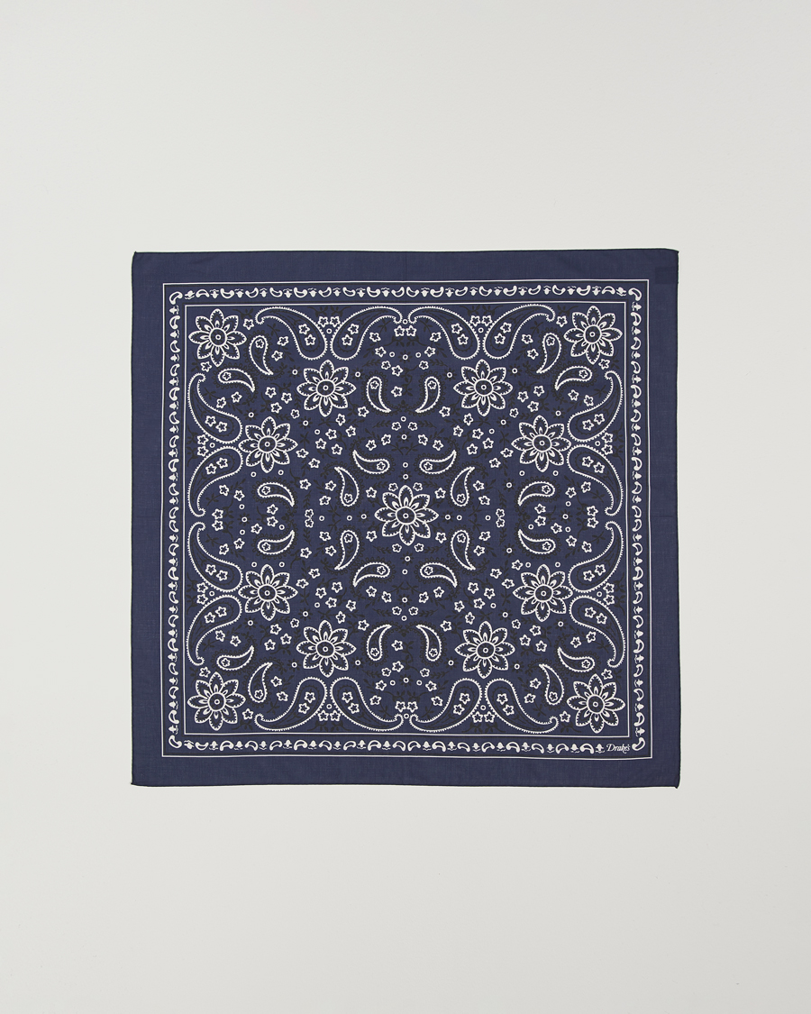 Homme | Écharpes | Drake's | Drake'sClassic Paisley BandanaNavy
