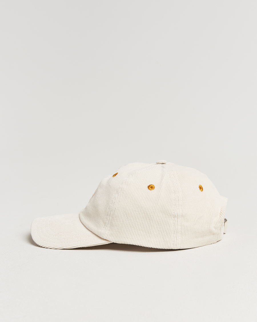 Homme | Drake's D'Capital Embroidery Cord Cap Ecru | Drake's | D'Capital Embroidery Cord Cap Ecru