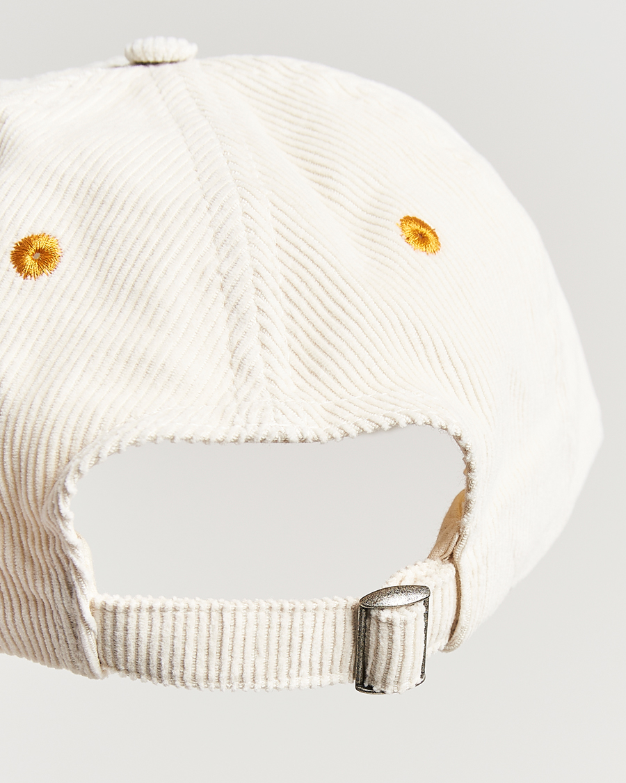 Homme | Drake's D'Capital Embroidery Cord Cap Ecru | Drake's | D'Capital Embroidery Cord Cap Ecru