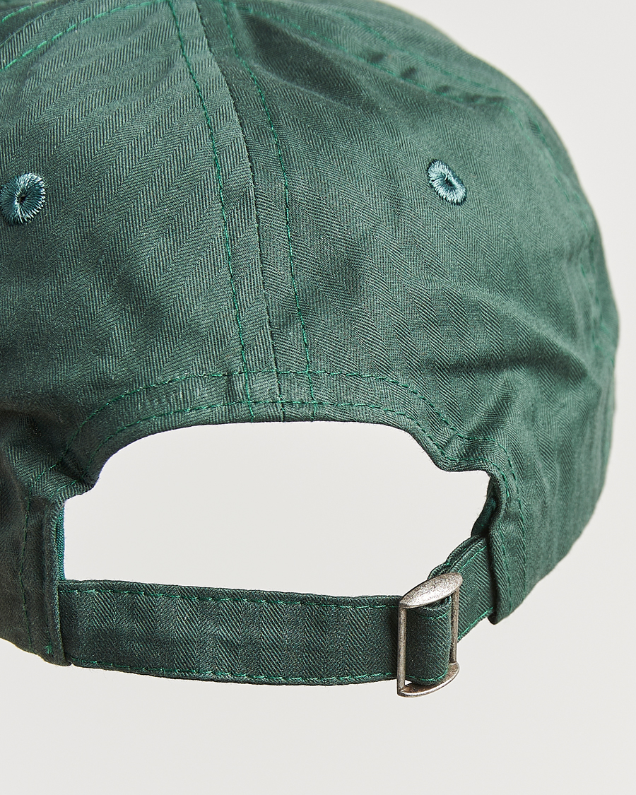 Homme | Drake's Waxed Herringbone Cap Bottle Green | Drake's | Waxed Herringbone Cap Bottle Green