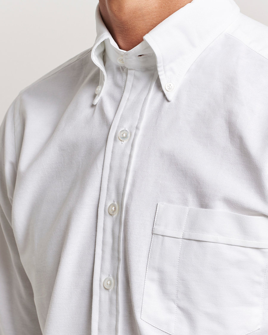 Homme | Chemises | Drake's | Button Down Oxford Shirt White