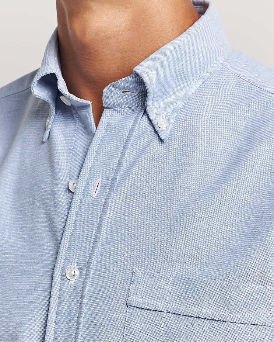 Homme | Chemises | Drake's | Button Down Oxford Shirt Blue