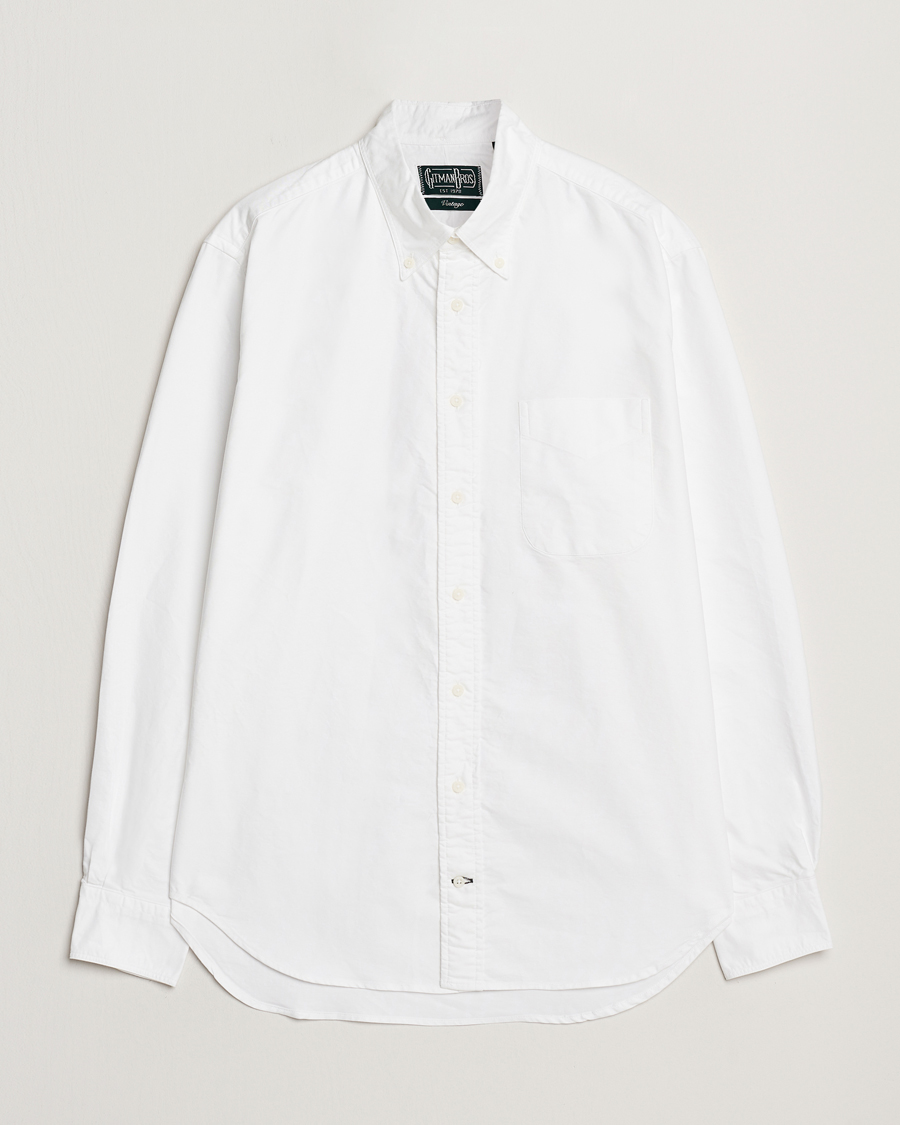 Homme | Chemises | Gitman Vintage | Button Down Oxford Shirt White