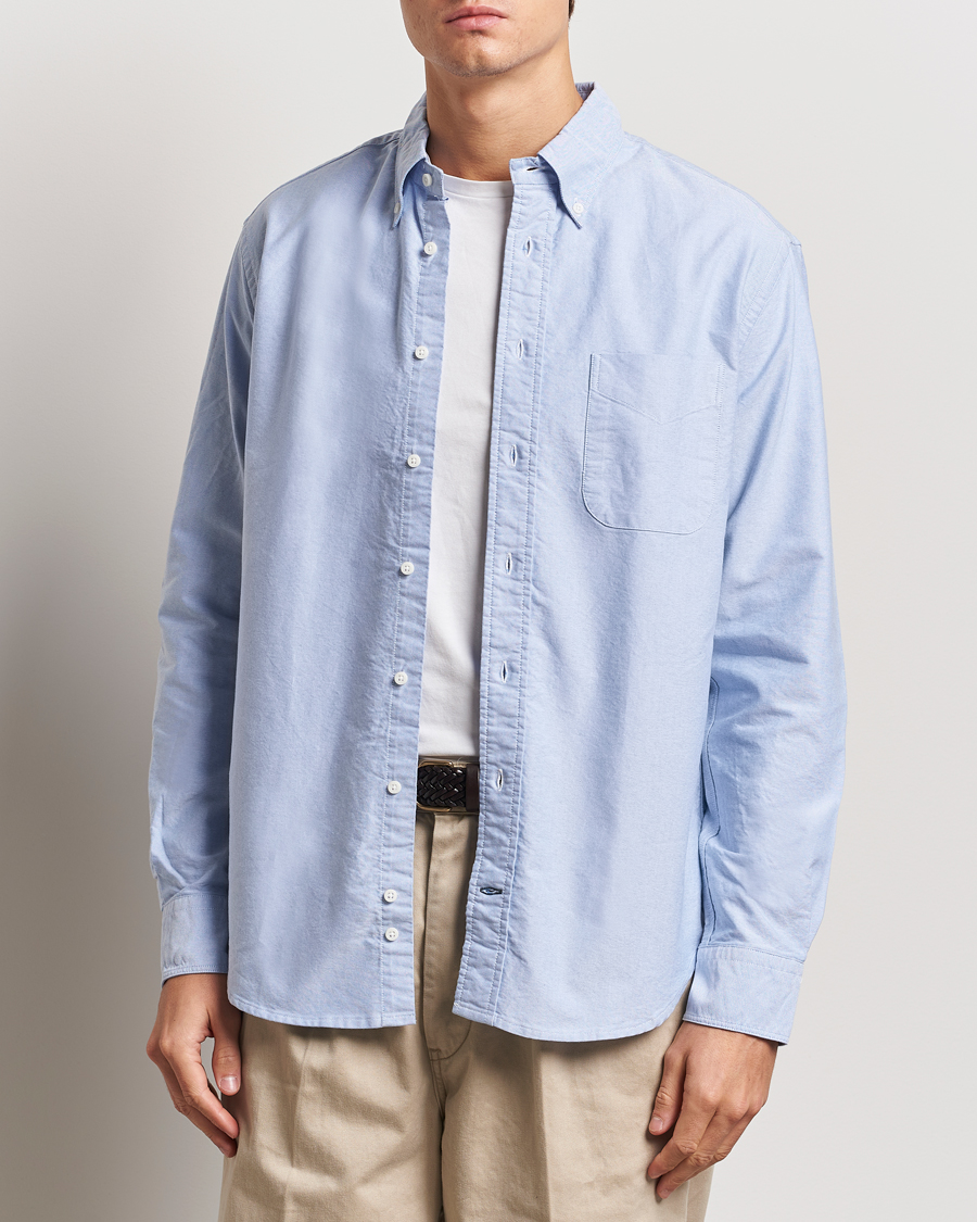 Homme | Chemises | Gitman Vintage | Button Down Oxford Shirt Light Blue