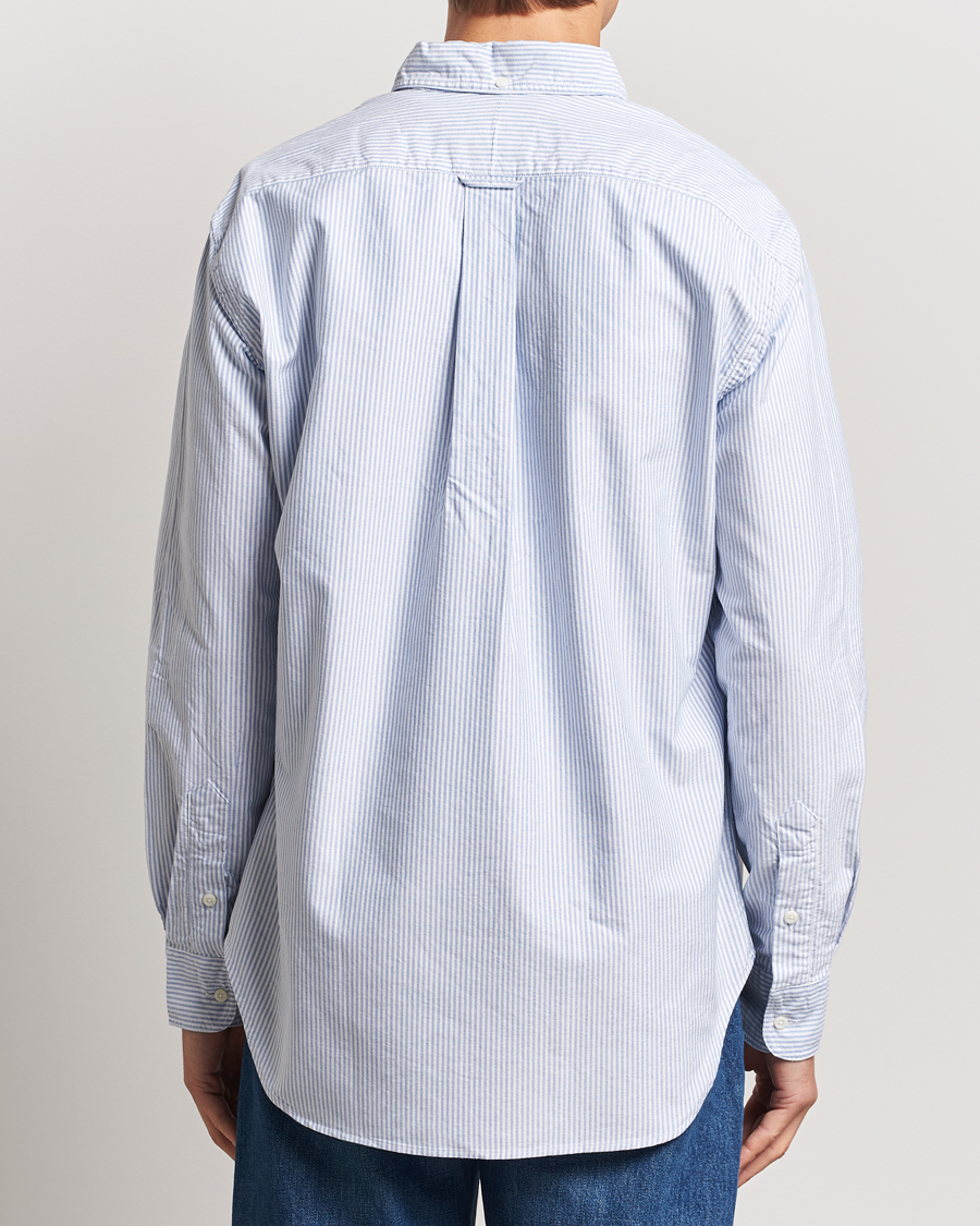 Homme | Chemises | Gitman Vintage | Button Down Striped Oxford Shirt Light Blue