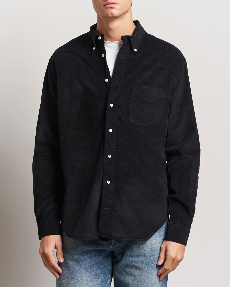 Homme | Chemises | Gitman Vintage | Button Down Corduroy Shirt Black