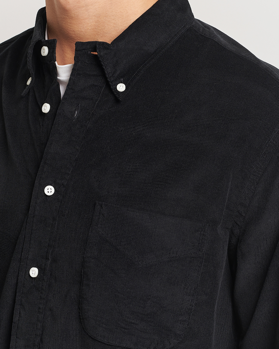 Homme | Chemises | Gitman Vintage | Button Down Corduroy Shirt Black