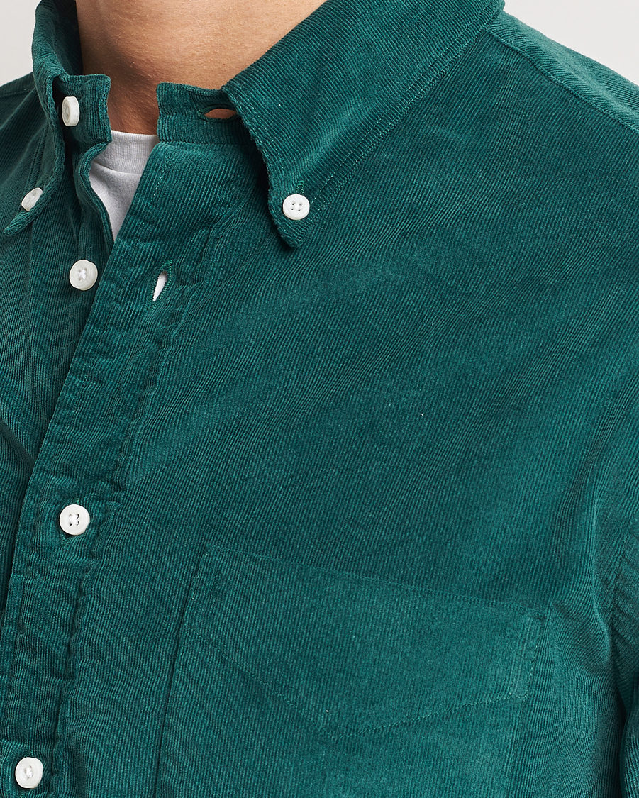 Homme | Chemises | Gitman Vintage | Button Down Corduroy Shirt Emerald