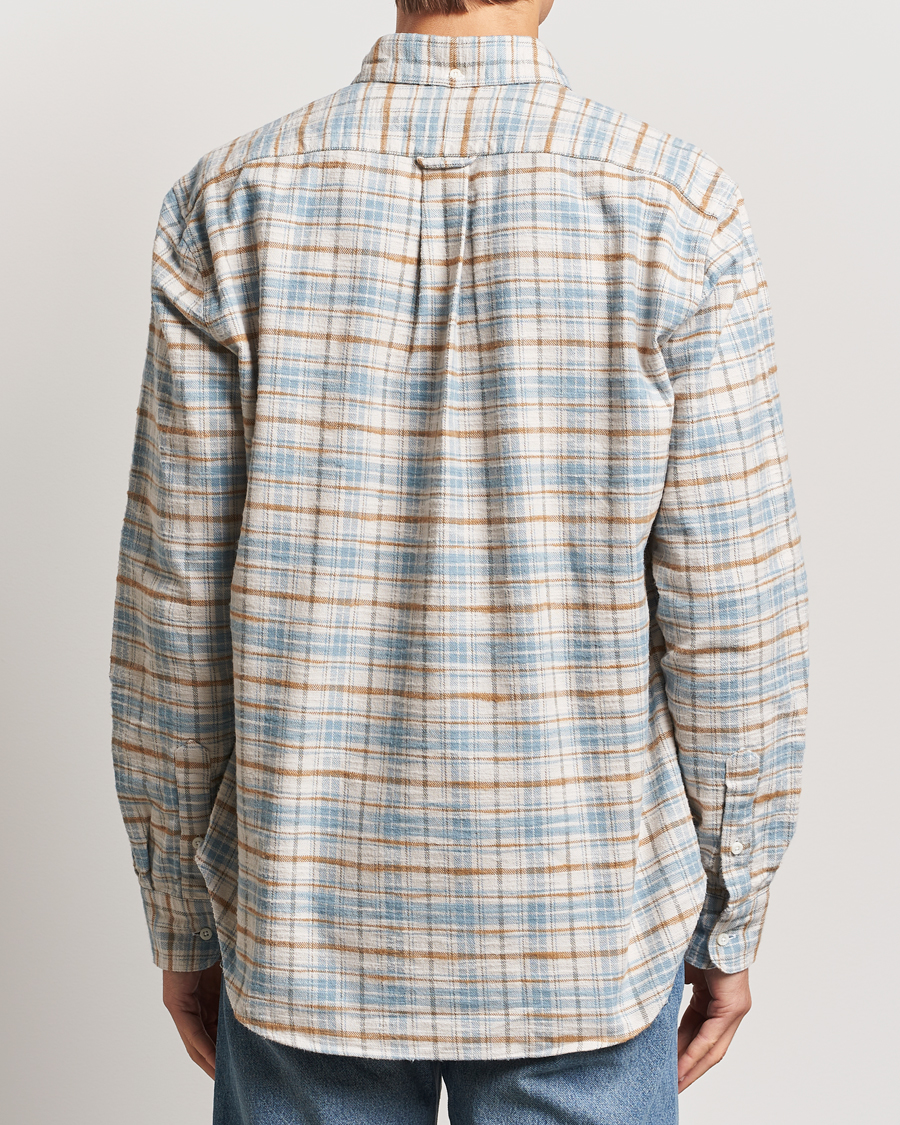 Homme | Chemises | Gitman Vintage | Button Down Heavy Flannel Shirt Ivory Check