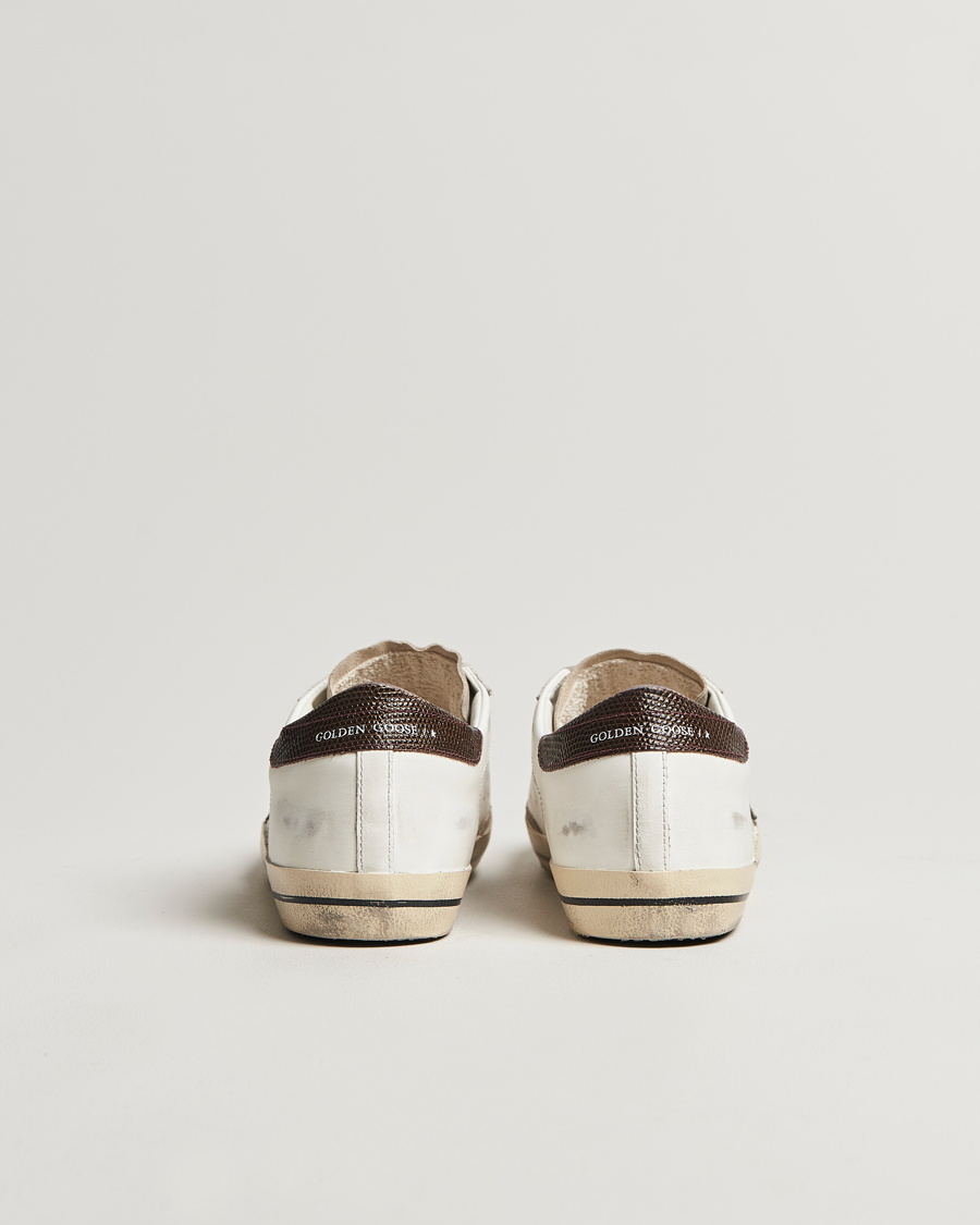 Homme | Golden Goose Super-Star Sneakers White/Green | Golden Goose | Super-Star Sneakers White/Green