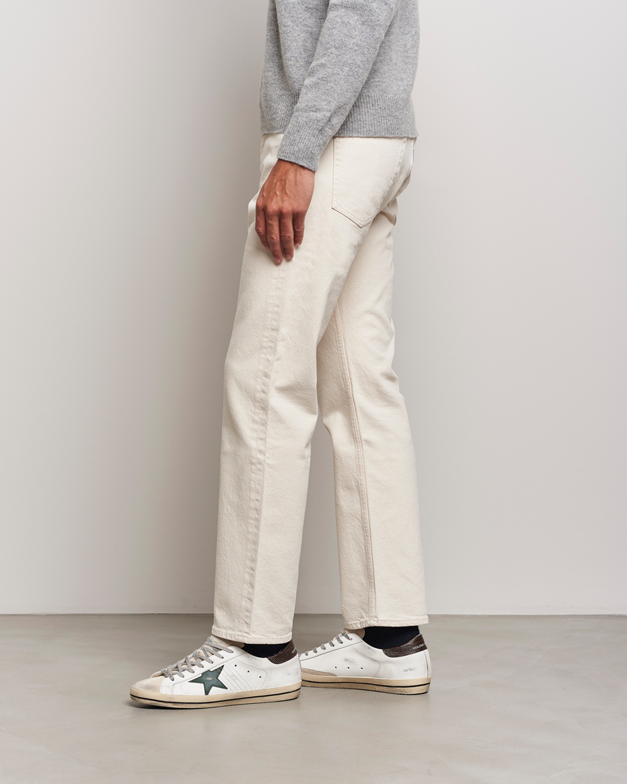 Homme | Golden Goose Super-Star Sneakers White/Green | Golden Goose | Super-Star Sneakers White/Green