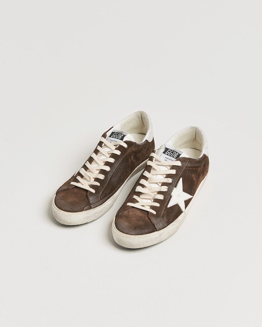 Homme | Golden Goose Super-Star Sneakers Dark Brown | Golden Goose | Super-Star Sneakers Dark Brown