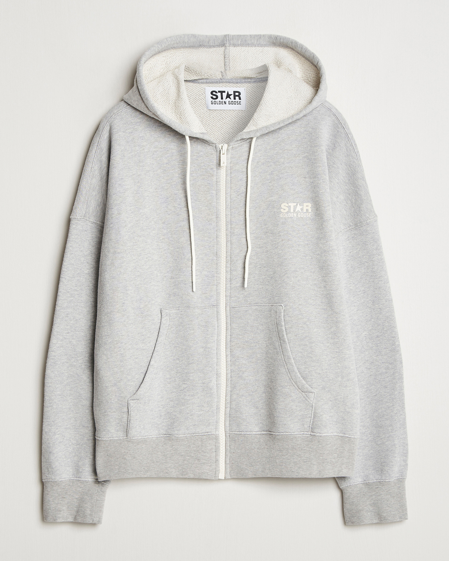 Homme | Pulls Et Tricots | Golden Goose | Full Zip Hoodie Light Grey
