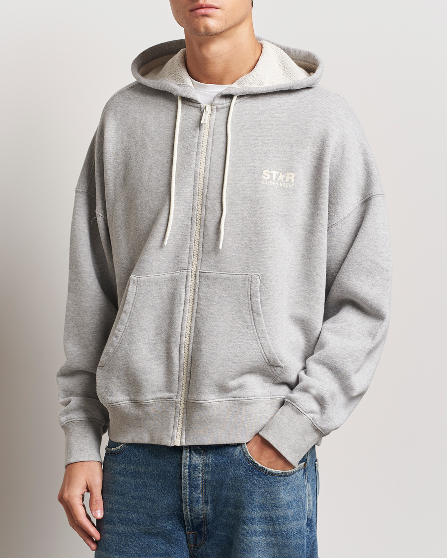 Homme | Pulls Et Tricots | Golden Goose | Full Zip Hoodie Light Grey