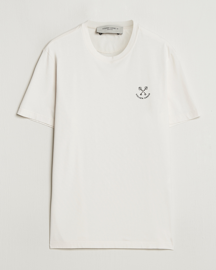 Homme | T-shirts | Golden Goose | Journey Short Sleeve T-Shirt Heritage White