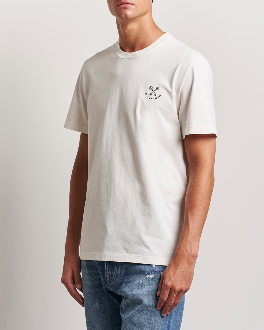 Homme | T-shirts | Golden Goose | Journey Short Sleeve T-Shirt Heritage White