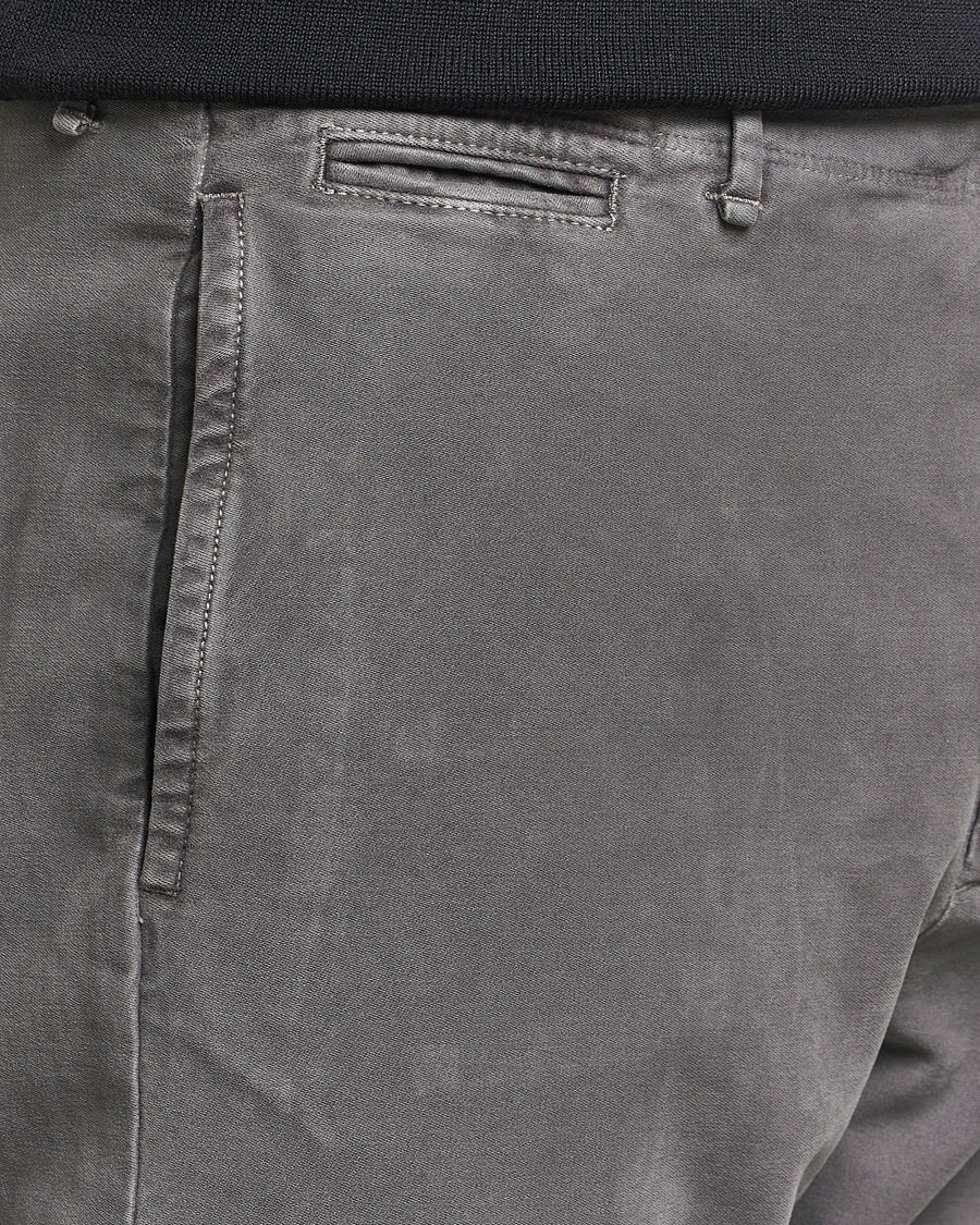 Homme | Pantalons | Incotex | Regular Fit Moleskin Slacks Dark Grey