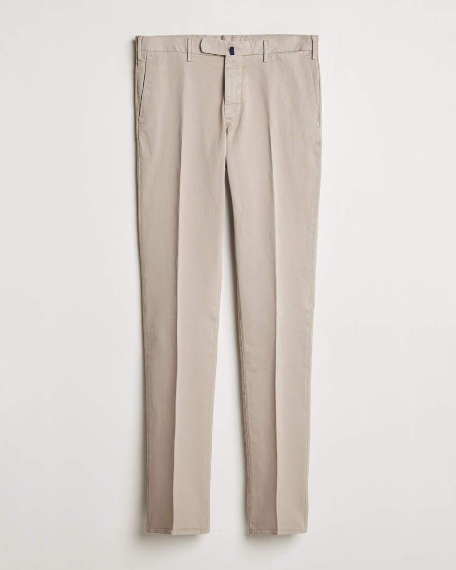 Homme | Pantalons | Incotex | Slim Fit Cotton Stretch Chinos Khaki