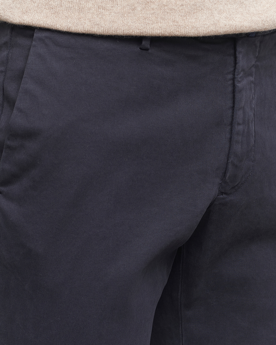 Homme | Pantalons | Incotex | Slim Fit Cotton Stretch Chinos Navy